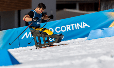 Cristian Ribera no paraesqui cross-country nos Jogos Paralímpicos de Inverno Milão-Cortina 2026