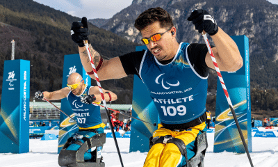 Cristian Ribera no paraesqui cross-country nos Jogos Paralímpicos de Inverno Milão-Cortina 2026