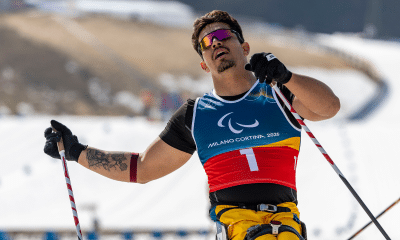 Cristian Ribera no paraesqui cross-country nos Jogos Paralímpicos de Inverno Milão-Cortina 2026