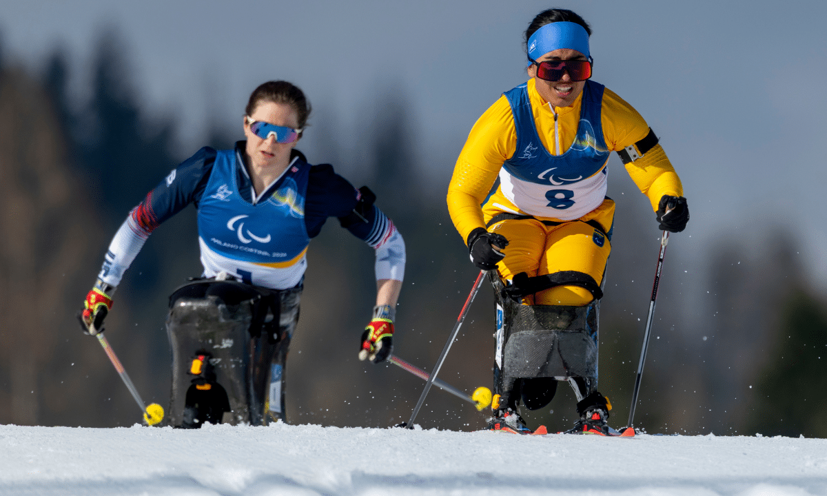 Elena de Sena no parabialto dos Jogos paralímpicos de inverno Milão-Cortina 2026