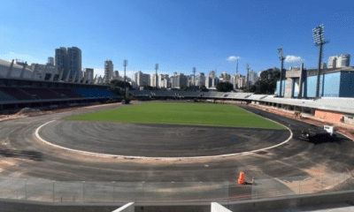 Estádio do Ibirapuera em reforma