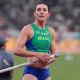 Juliana Campos na final do Salto com vara no Mundial Indoor de atletismo