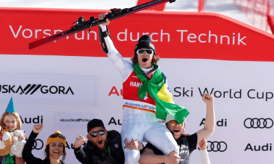 Lucas Pinheiro Braathen na Copa do Mundo de esqui alpino na Eslovênia