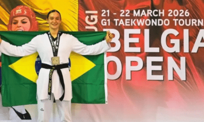 Rafaela Meirelles no Aberto da Bélgica de taekwondo