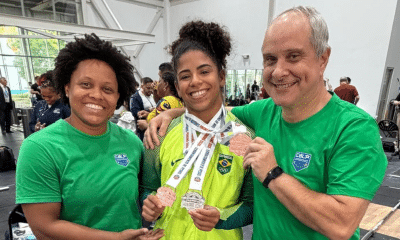 3 medalhas e 2 recordes para Laura Amaro no Pan-Americano de LPO (Foto: CBLP)