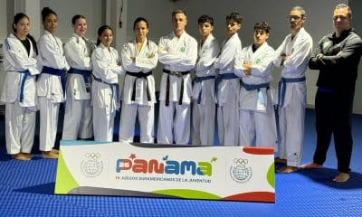 Na imagem, seleção do Brasil de caratê que foi para os Jogos Sul-Americanos da Juventude.