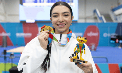 EMILY ANTUNES KUSTER, ATÉ 63 KG, FEMININO, ATLETA DO LEVANTAMENTO DE PESOS, MEDALHA DE OURO, NA CIDADE DO PANAMÁ. Foto: LEO BARRILARI/COB