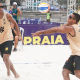 Arthur e Adrielson derrotaram Evandro e Arthur Lanci nas oitavas de final em Saquarema no duelo mais esperado desta fase da competição (Foto: Mauricio Val/FV Imagem/CBV)
