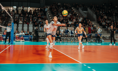 Naiane Rios está na semifinal da Liga Francesa com o Volero Le Cannet (Foto: CEV/Divulgação)