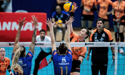 Osasco desestabilizou o Minas com o saque em vitória pela semifinal da Superliga (Foto: Hedgard Moraes/Minas Tênis Clube)