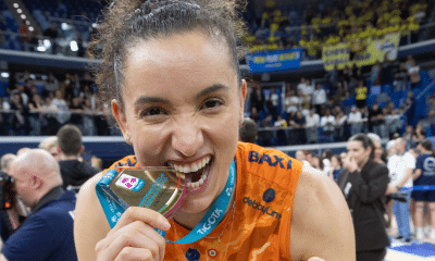 Gabi conquistou seu segundo título italiano na carreira, ambos pelo Conegliano (Foto: Rubin/LVF)