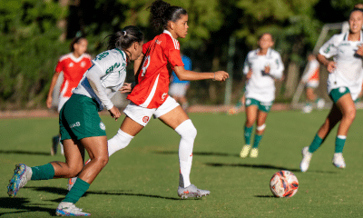O Internacional venceu o Palmeiras por 2 a 1, de virada, na ida das quartas do Brasileiro Sub-20 de futebol feminino (Foto: Lara Vantzen/Sport Club Internacional)