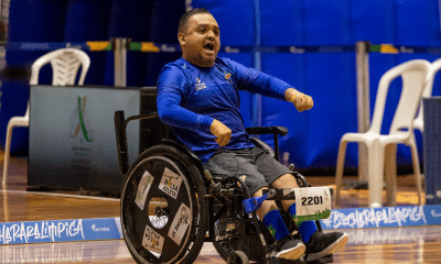 Maciel Santos ganhou seus dois duelos no primeiro dia da Etapa de Montreal da Copa do Mundo (Foto: Alessandra Cabral/CPB)