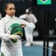 Giulia Santos no Mundial Cadete e Juvenil de esgrima no Rio de Janeiro (Eva Pavía/BizziTeam/FIE)