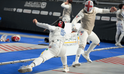 Lorenzo Mion durante a etapa de Cairo da Copa do Mundo de florete