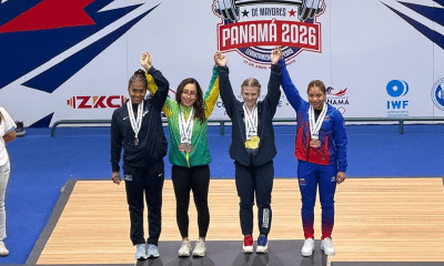 Natasha Rosa foi prata no total e ainda conquistou bronze no arranco e no arremesso no Campeonato Pan-Americano de levantamento de peso (Divulgação CBLP)