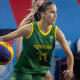 Nayara Cardoso da seleção brasileira de basquete 3x3 nos Jogos Sul-Americanos da Juventude