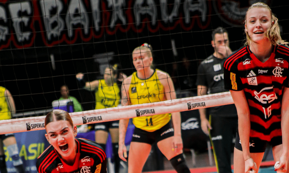 Superliga Feminina Sesc Flamengo vira sobre Praia empata série