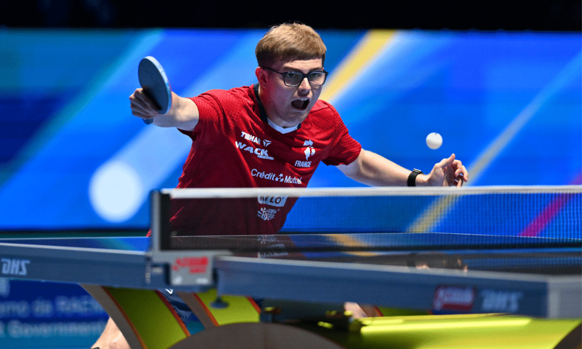 Alexis Lebrun na Copa do Mundo de tênis de mesa
