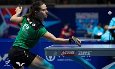 Bruna Takahashi Mundial de Tênis de Mesa por equipes dia 2 contra Tchéquia