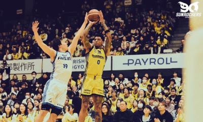 Didi Louzada em quadra pelo SunRockers Shibuya na B-League