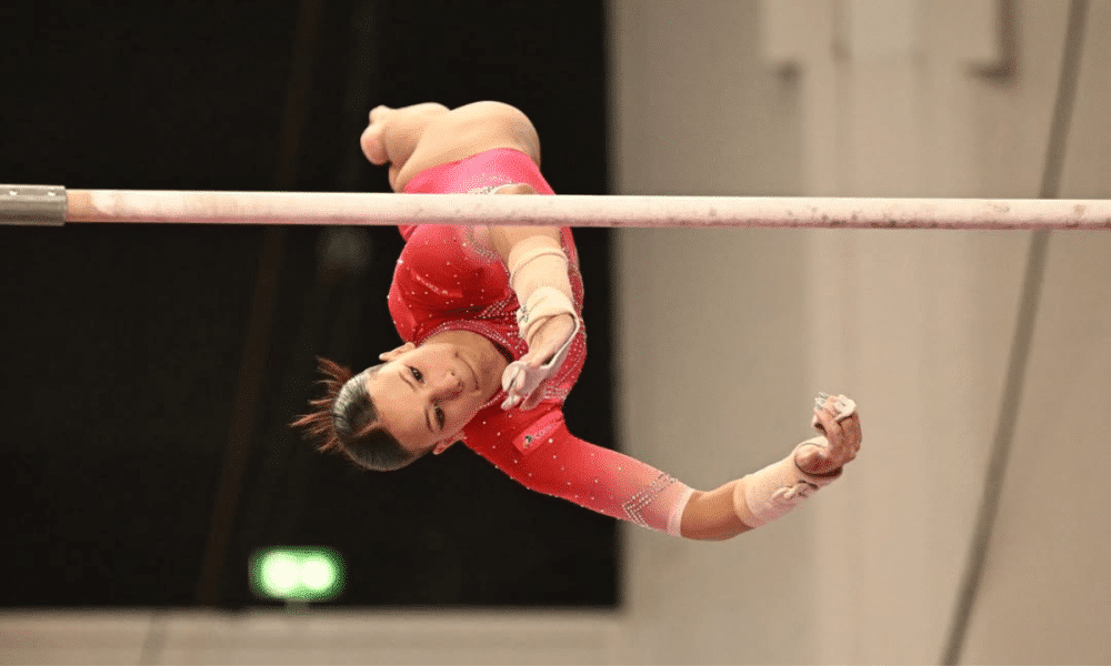 Gabriela Barbosa na Copa do Mundo de ginástica artística na Croácia - Saída nova no código