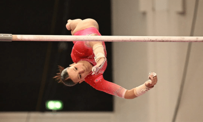 Gabriela Barbosa na Copa do Mundo de ginástica artística na Croácia - Saída nova no código