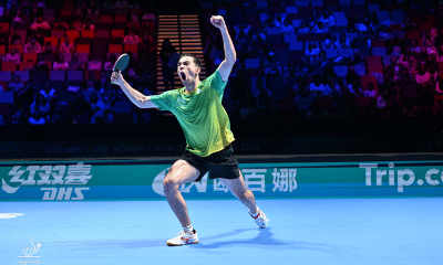 Hugo Calderano na Copa do Mundo de tênis de mesa