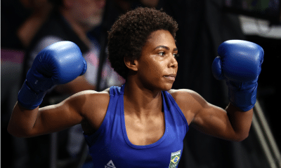 Jucielen Romeu na Copa do Mundo de boxe em Foz do Iguaçu