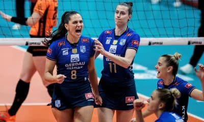 Julia Kudiess Minas Tênis CLube Vôlei contra Osasco