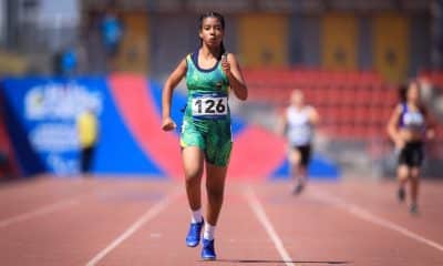 A velocista Maria Clara de Araújo, medalhista de ouro e recordista no Grand Prix de Rabat atletismo paralímpico