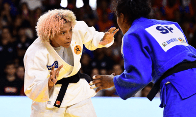 Rafaela Silva em luta na Seletiva Nacional de Judô. Ela vai lutar contra as canadenses no Pan-Americano de judô