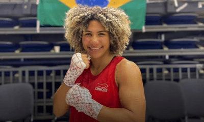 Rebeca Lima na Copa do Mundo de boxe em Foz do Iguaçu