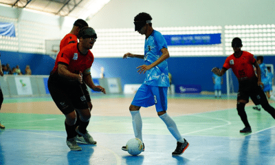 Regional Nordeste de futebol de cegos - lance do jogo entre Apace e Iceno