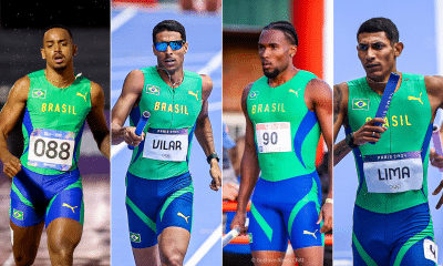 Vinícius Galeno, Lucas VIlar, Tiago Lemes e Matheus Lima no 4x400 masculino do Mundial de Revezamentos