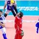 Bruninho em ação na final da Superliga masculina de vôlei contra o Sada Cruzeiro
