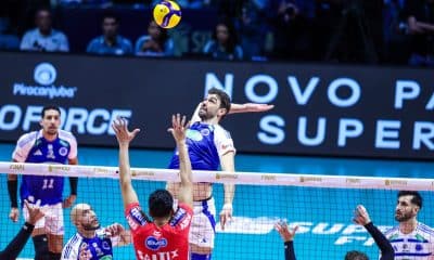 Central Lucão participa de ataque do Sada Cruzeiro na final da Superliga masculina contra o Vôlei Renata