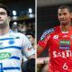 Oppenkoski e Adriano Xavier são os maiores pontuadores de seus times na Superliga (Fotos: Agência I7/Sada Cruzeiro e Pedro Teixeira/Vôlei Renata)