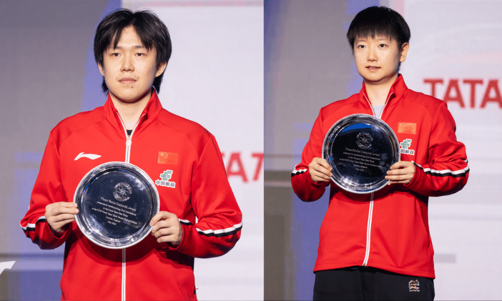 Sun Yingsha e Wang Chuqin vencem prêmios individuais no Mundial de Tênis de MEsa por Equipes Londres 2026