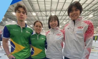 Brasil sofre duas derrotas e busca reação no Mundial Júnior de Duplas Mistas de Curling