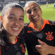 Duda Sampaio e Andressa Alves fizeram os gols da vitória do Corinthians sobre o São Paulo, por 2 a 1 (Foto: Instagram @asbrabas)