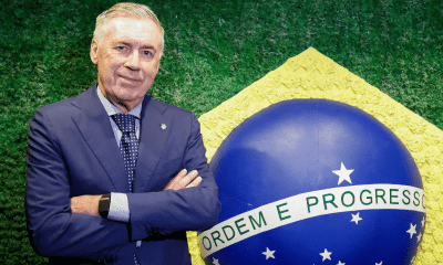 Carlo Ancelotti renovou contrato com a CBF até a Copa do Mundo de 2030 (Foto: Rafael Ribeiro/CBF)