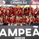As brasileiras Letícia Soares e Emanuely de Oliveira conquistara o título da Liga Portuguesa com o Benfica (Foto: Instagram @modalidadesslb)