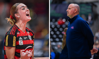 Paulo Coco comentou sobre eventual ida de Helena ao vôlei dos Estados Unidos e relatou sua experiência na liga estadunidense (Fotos: Paula Reis/Flamengo e Instagram @lovbatl)
