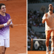 Duelo entre João Fonseca e Novak Djokovic pela terceira rodada de Roland Garros será nesta sexta-feira (29) (Fotos: Cédric Lecocq/FFT e Loic Wacziak/FFT)