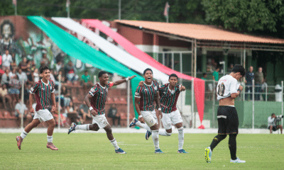 Riquelmy, João Pedro e Richard Wendel comandam vitória do Fluminense no Brasileirão sub-17 (Foto: Divulgação)