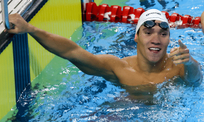 Stephan Steverink celebra a conquista a medalha de ouro no 400m livre nos Jogos Pan-Americanos Júnior Assunção-2025 (Foto: Miriam Jeske/COB)