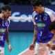 William comemora ponto do Cruzeiro na final da Superliga masculina contra o Vôlei Renata