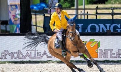 Yuri Mansur fica no top10 da prova Jump-Off (1m55), em torneio de hipismo realizado em Roma