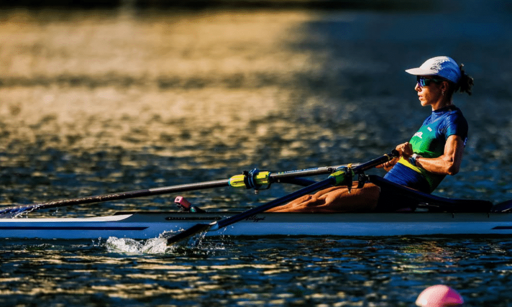 Chloé Gorski na Copa do Mundo de remo na Espanha